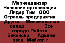 Мерчендайзер › Название организации ­ Лидер Тим, ООО › Отрасль предприятия ­ Другое › Минимальный оклад ­ 27 000 - Все города Работа » Вакансии   . Адыгея респ.,Майкоп г.
